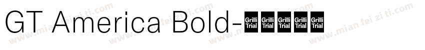 GT America Bold字体转换